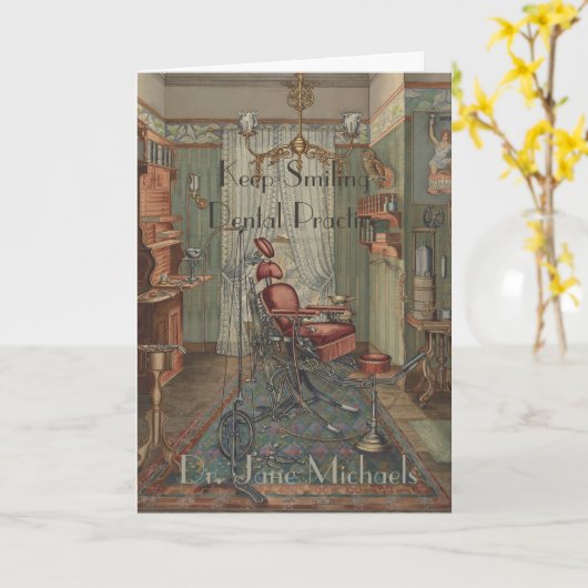 歯科歯科用水彩おめでとう カード (黄色い花)