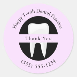 歯科歯科矯正医サンキューカスタムピンク ラウンドシール