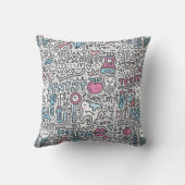 歯科漫画パターン クッション (裏面)