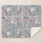 歯科漫画パターン シェルパブランケット (正面(横))