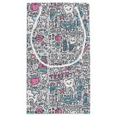 歯科漫画パターン スモールペーパーバッグ (裏面)