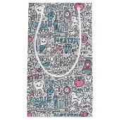 歯科漫画パターン スモールペーパーバッグ (正面)