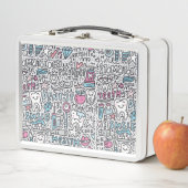 歯科漫画パターン メタルランチボックス (インサイチュ)