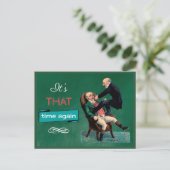 歯科用おもしろいチェックアップアポイントメントリマインダーカード ポストカード (スタンド正面)