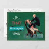 歯科用おもしろいチェックアップアポイントメントリマインダーカード ポストカード (正面/裏面)