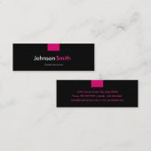 歯科用アシスタント – バラピンクコンパクト スキニー名刺 (正面/裏面)