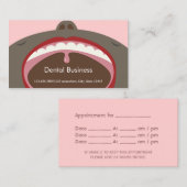 歯科用アポイントメントアフリカ系アメリカ人漫画キッズ 予約カード (正面/裏面)