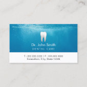 歯科用アポイントメントクリーン歯青い水歯科医 予約カード (正面)