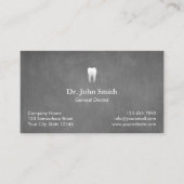 歯科用アポイントメントメタルグレーテクスチャ 予約カード (正面)