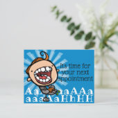 歯科用アポイントメントリマインダカスタマイズ可能プロモーション ポストカード (スタンド正面)