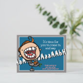 歯科用アポイントメントリマインダーのカスタマイズ可能はがき ポストカード (スタンド正面)