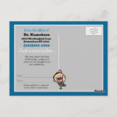 歯科用アポイントメントリマインダーのカスタマイズ可能はがき ポストカード (裏面)