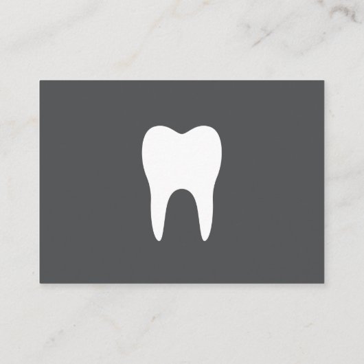 歯科用アポイントメントリマインダーカード-灰色 予約カード (裏面)