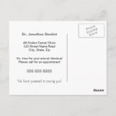 歯科用アポイントメントリマインダーポストカード ポストカード (裏面)