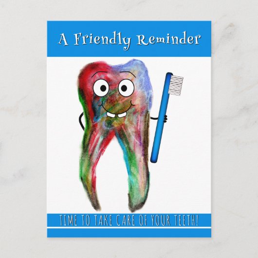歯科用アポイントメントリマインダーポストカード ポストカード (正面)