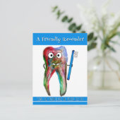 歯科用アポイントメントリマインダーポストカード ポストカード (スタンド正面)