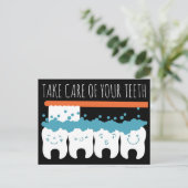 歯科用アポイントメントリマインダーポストカード ポストカード (スタンド正面)