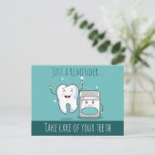歯科用アポイントメントリマインダーポストカード ポストカード (スタンド正面)