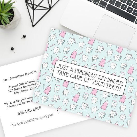 歯科用アポイントメントリマインダーポストカード ポストカード