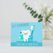 歯科用アポイントメントリマインダーポストカード ポストカード (スタンド正面)