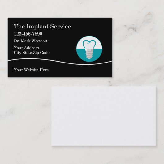 歯科用インプラントサービス  名刺 (正面/裏面)