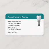 歯科用インプラントテーマアポイントメント名刺 名刺 (正面)