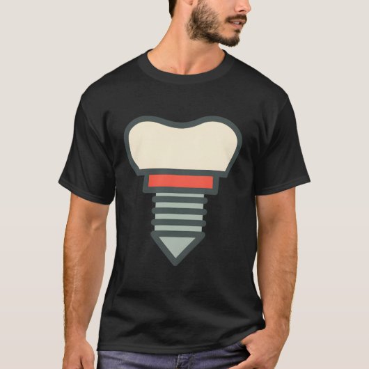 歯科用インプラント口腔外科医 Tシャツ (正面)