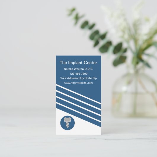 歯科用インプランモダント垂直名刺 名刺 (スタンド正面)
