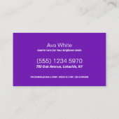 歯科用カスタムQR 名刺 (裏面)