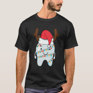 歯科用クリスマス歯科学校歯科歯科H Tシャツ