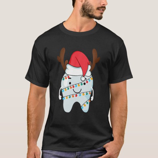歯科用クリスマス歯科学校歯科歯科H Tシャツ (正面)
