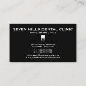 歯科用クリニックシール(カラーカスタマイズ可能) 名刺 (裏面)