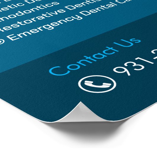 歯科用サービスカスタムポスター ポスター (角)