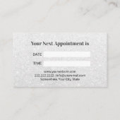 歯科用シルバーグリッター歯モダン歯科医院 予約カード (裏面)