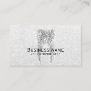 歯科用シルバーグリッター歯モダン歯科医院 予約カード