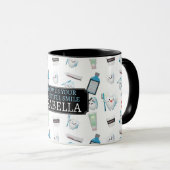 歯科用スタッフギフト – パーソナライズ マグカップ (正面右)