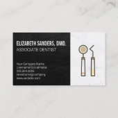 歯科用ツールアイコン | ハードウェア機器 名刺 (裏面)