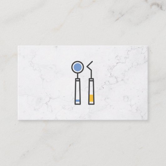 歯科用ツールアイコン | ハードウェア機器 名刺 (正面)