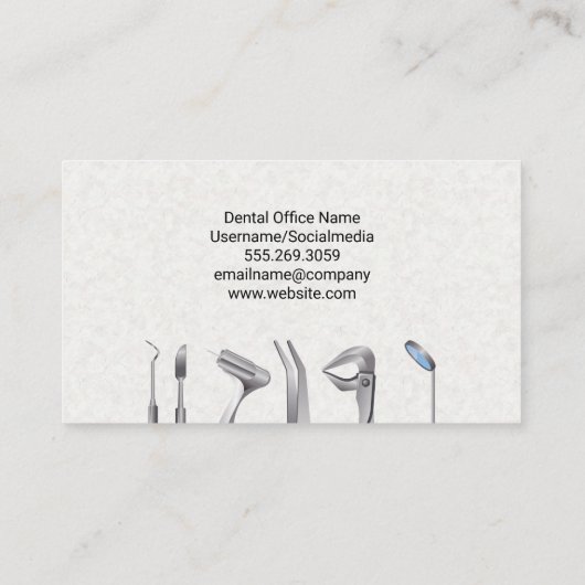 歯科用ツールロゴ | 変動 名刺 (裏面)