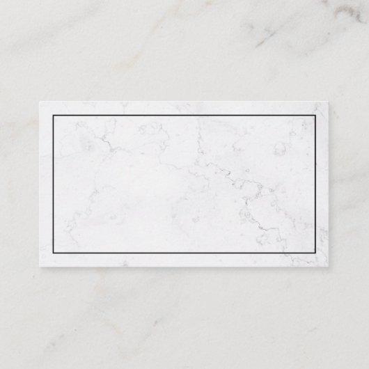 歯科用ツールロゴ |大理石背景 名刺 (裏面)