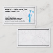 歯科用ツールロゴ |大理石背景 名刺 (正面/裏面)