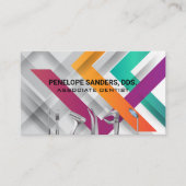 歯科用ツールロゴ | 線パターン 名刺 (正面)