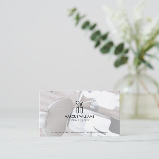 歯科用ツール |歯医者 名刺 (スタンド正面)
