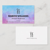 歯科用ツール |水彩背景 名刺 (正面/裏面)