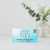 歯科用ツール | QRコード 名刺 (スタンド正面)