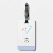 歯科用デザイン歯およびブラシ ラゲッジタグ (裏面縦)