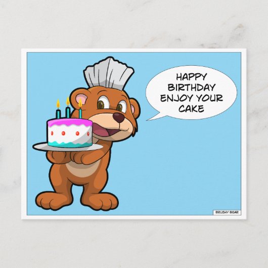 歯科用ハッピーバースデーはがき ポストカード (正面)