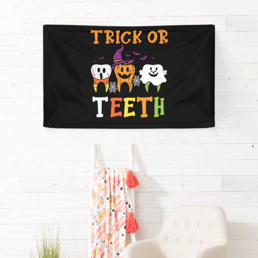 歯科用ハロウィーン治療歯医者 横断幕 (インサイチュ)