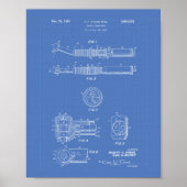 歯科用ハンドピース1961特許技術青写真 ポスター (正面)