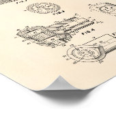 歯科用ハンドピース1961特許芸術オールドピーパー ポスター (角)